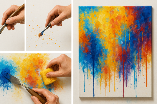 How to Use Dripping & Splattering in Abstract Painting: A Step-by-Step Guide