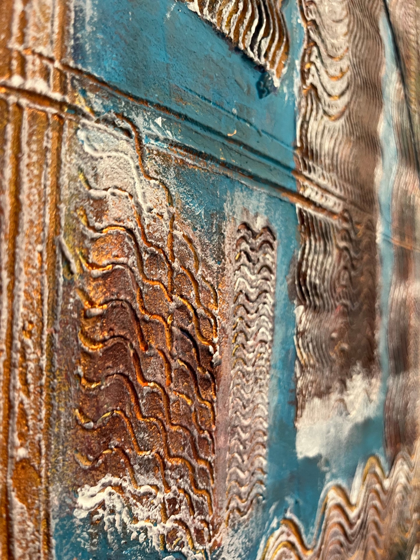 Original Painting “The Stillness” – Artwork of Calm, Reflection, and Winter Clarity