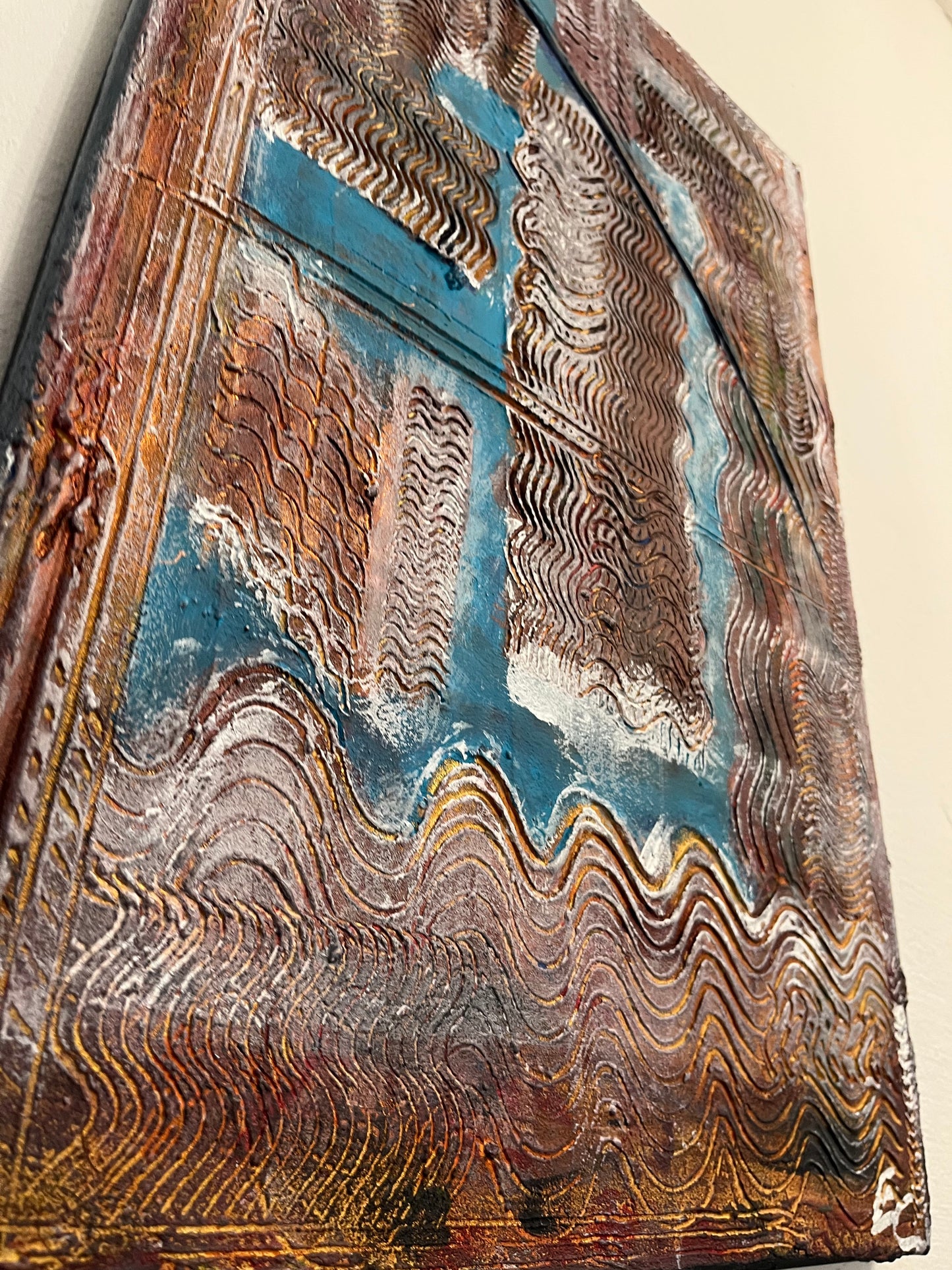 Original Painting “The Stillness” – Artwork of Calm, Reflection, and Winter Clarity
