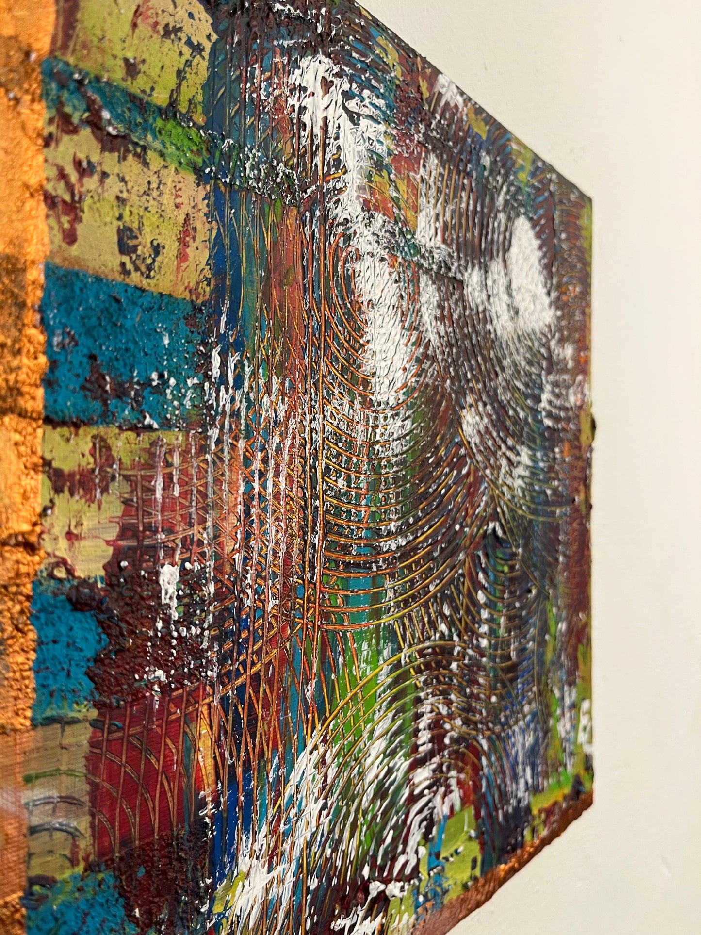 Original Painting “The Fracture” – Artwork of Transformation: When the Surface Breaks