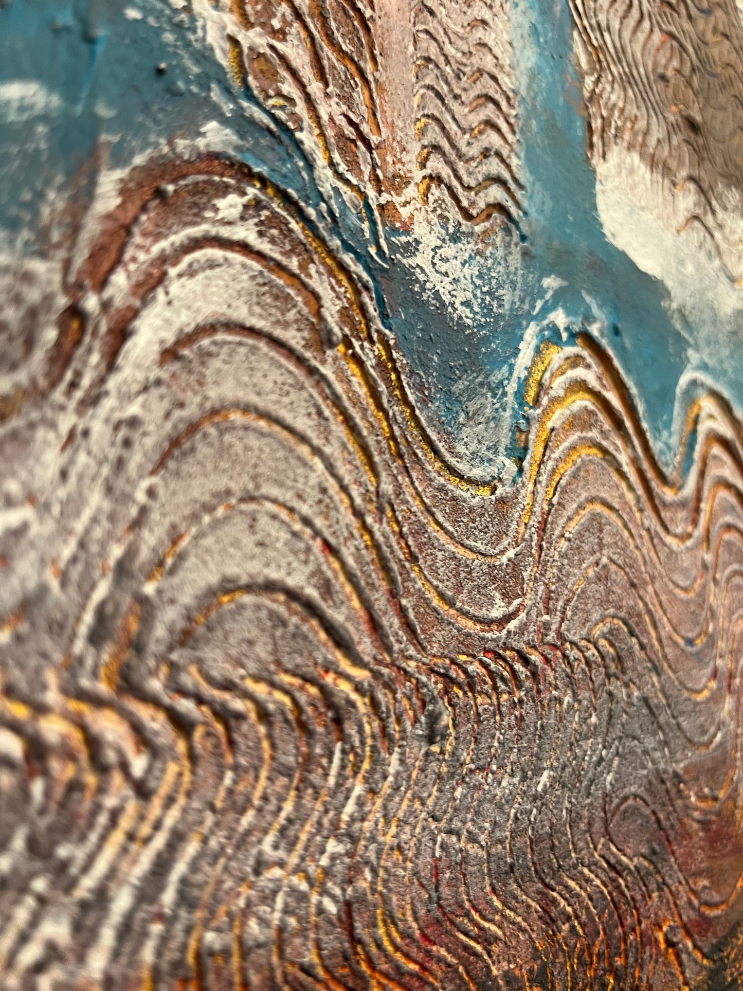 Original Painting “The Stillness” – Artwork of Calm, Reflection, and Winter Clarity