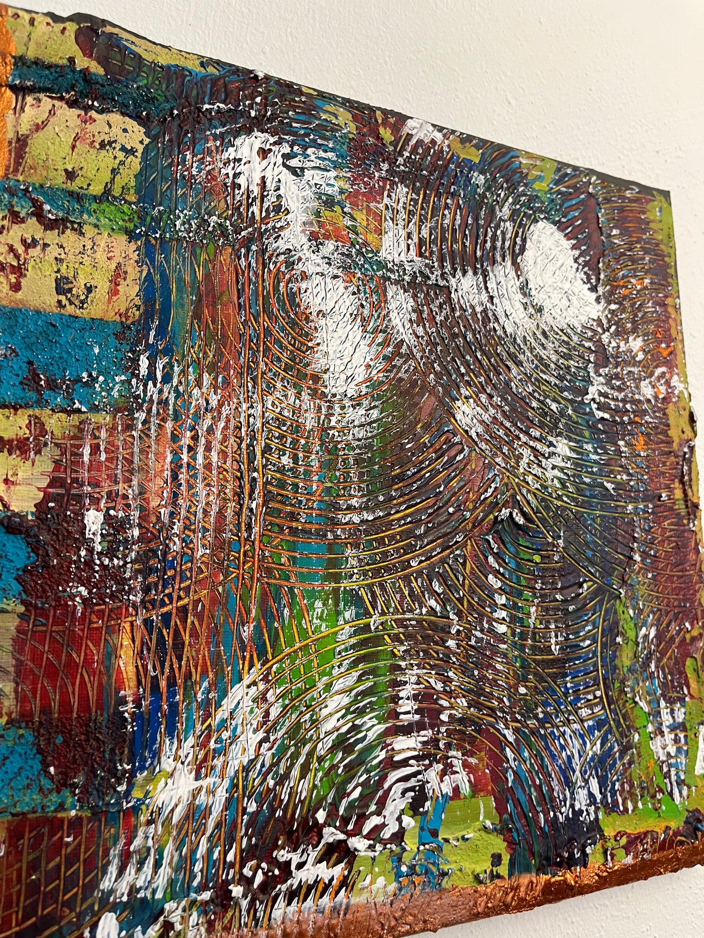 Original Painting “The Fracture” – Artwork of Transformation: When the Surface Breaks