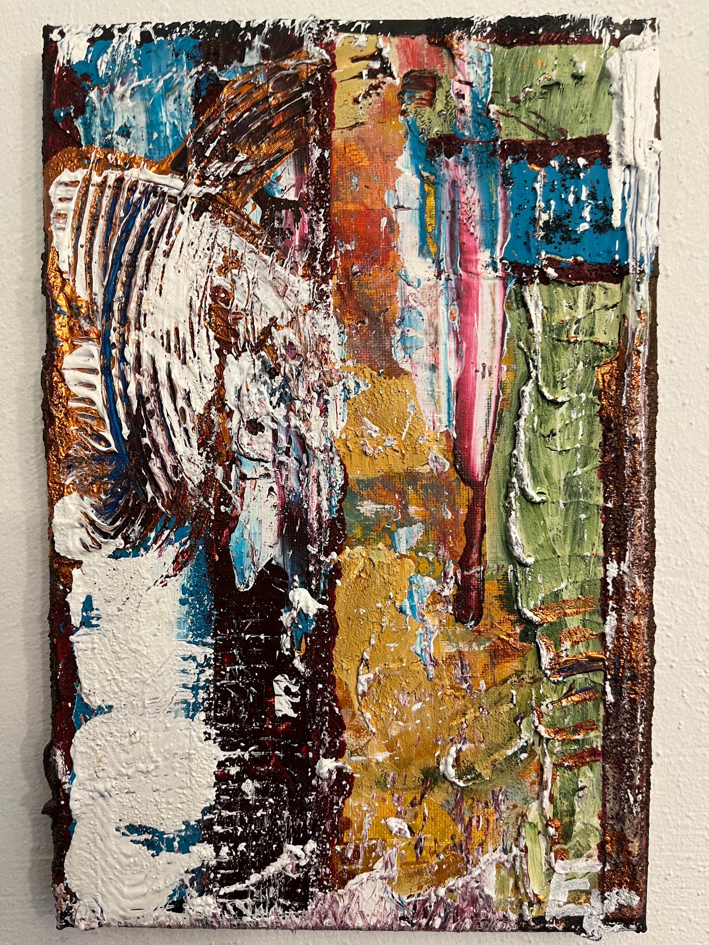 Original Painting “The Time Leap” – Movement, Memory, and a Portal Through Time