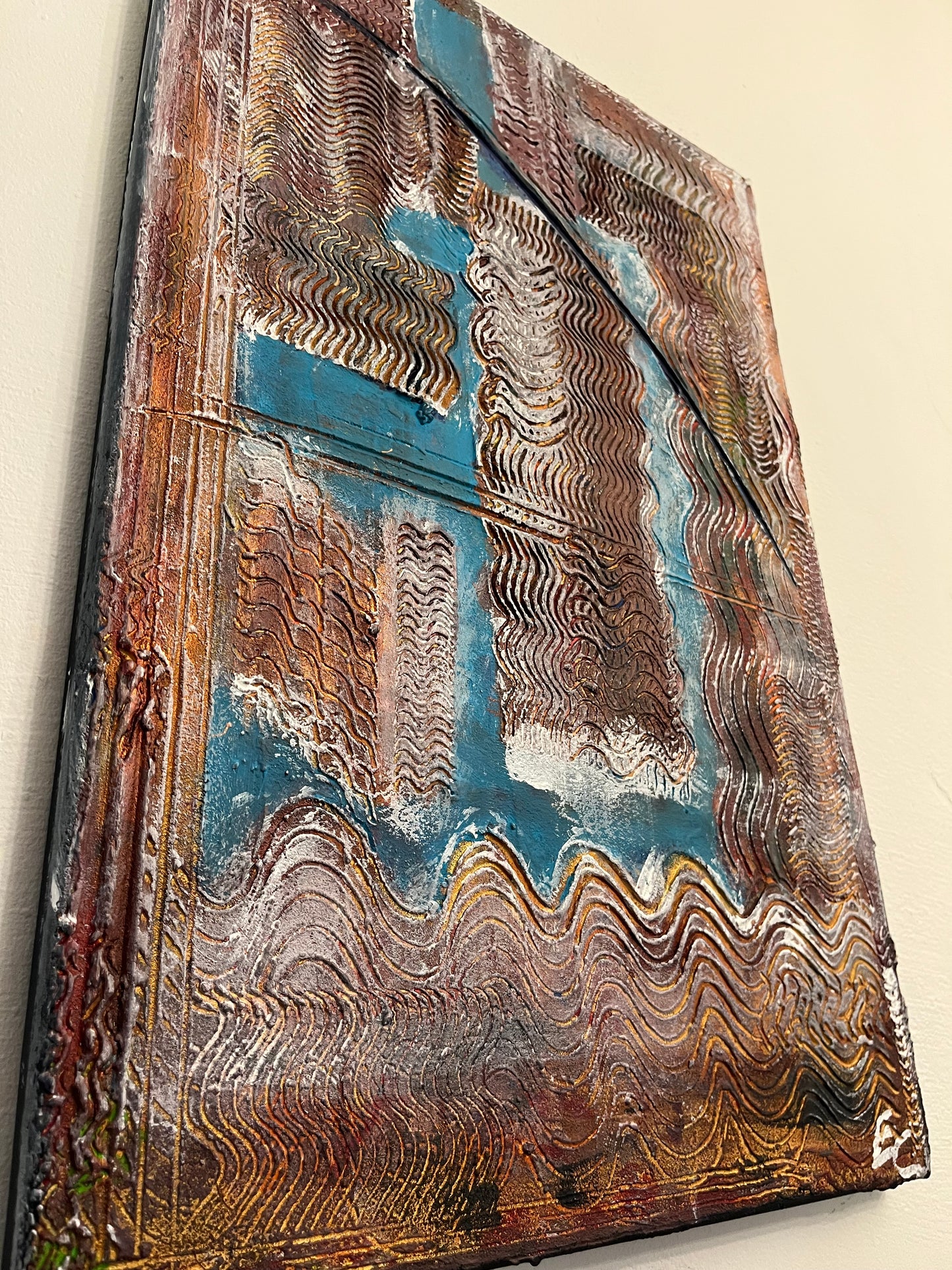 Original Painting “The Stillness” – Artwork of Calm, Reflection, and Winter Clarity