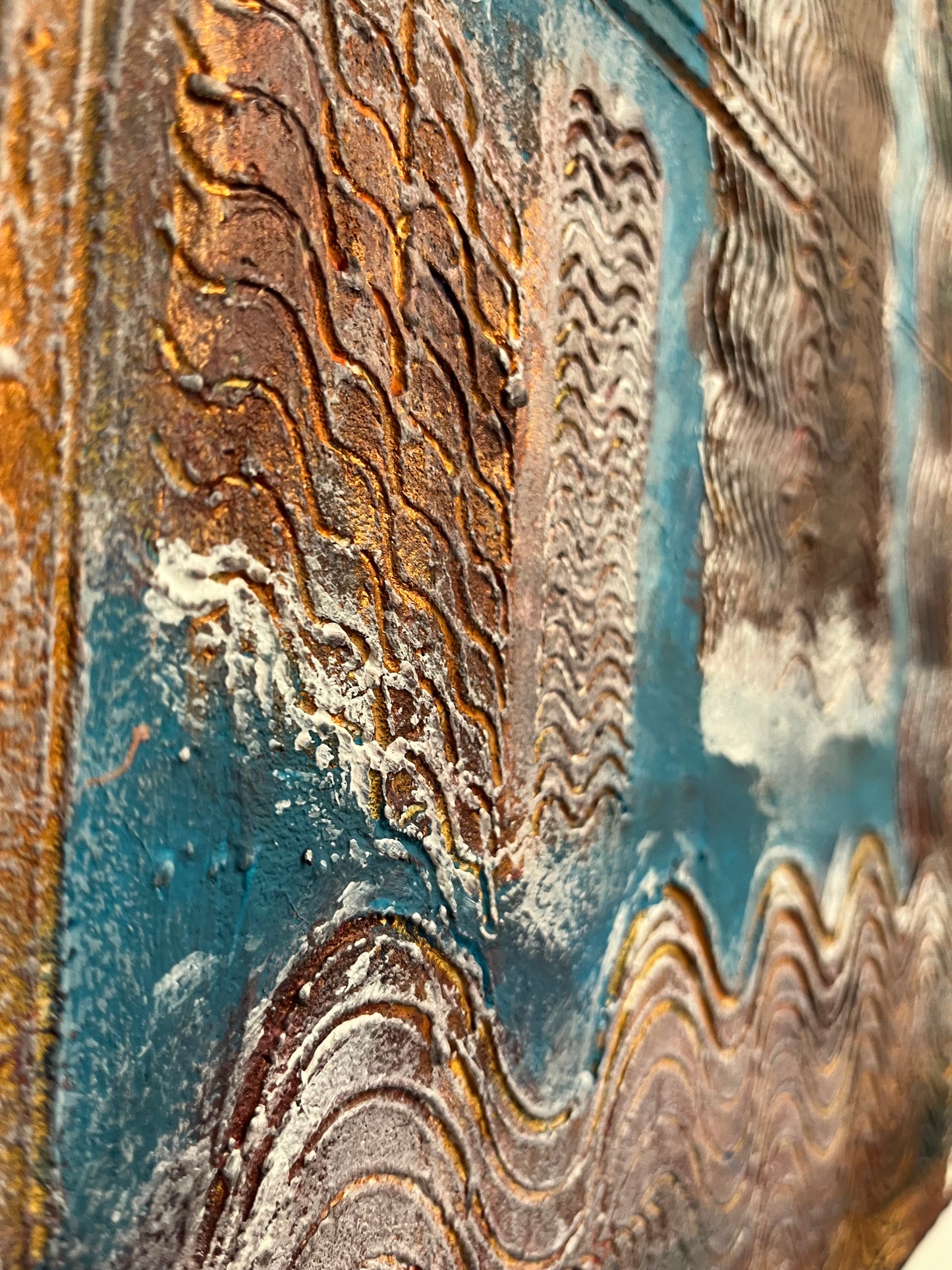 Original Painting “The Stillness” – Artwork of Calm, Reflection, and Winter Clarity