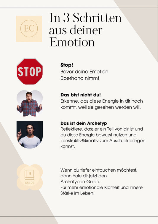 Free Guide - In 3 Schritten aus deiner Emotion
