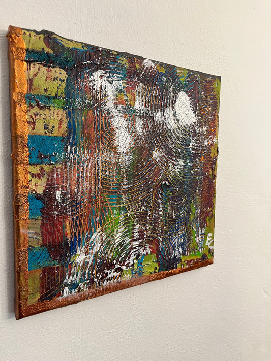 Original Painting “The Fracture” – Artwork of Transformation: When the Surface Breaks