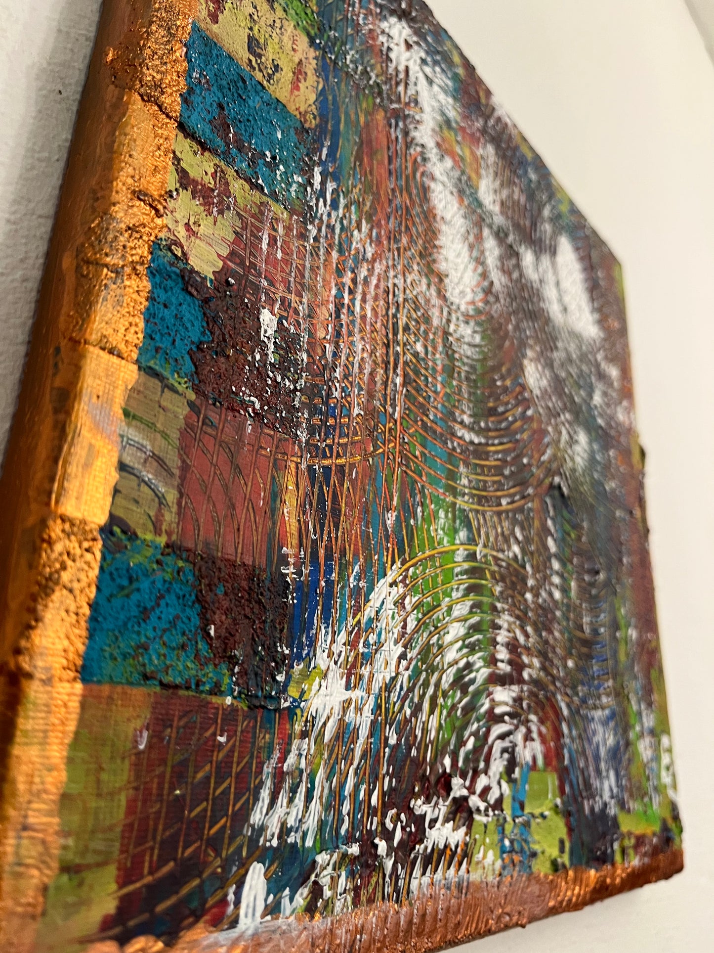 Original Painting “The Fracture” – Artwork of Transformation: When the Surface Breaks